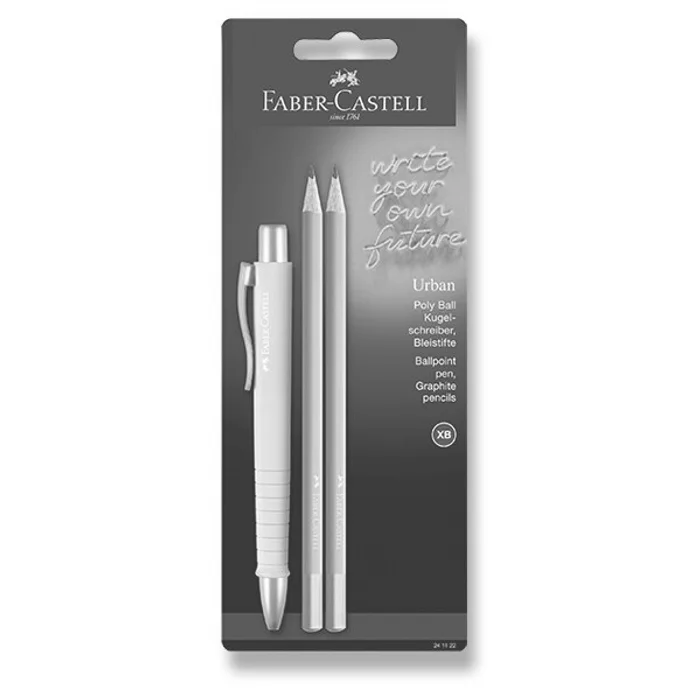 Hauptproduktbild Kuličkové pero Faber-Castell Poly Ball Urban Gold sada, 3 ks, sky blue