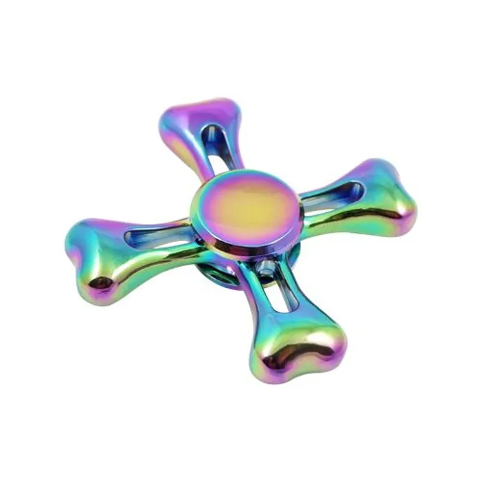 Hauptproduktbild Rainbow Fidget Spinner - 6,5 cm, duhový kov