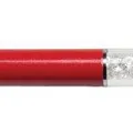 Weiteres Produktbild Kugelschreiber mit weißem Kristall „MADE WITH SWAROVSKI ELEMENTS“, rot, 14 cm