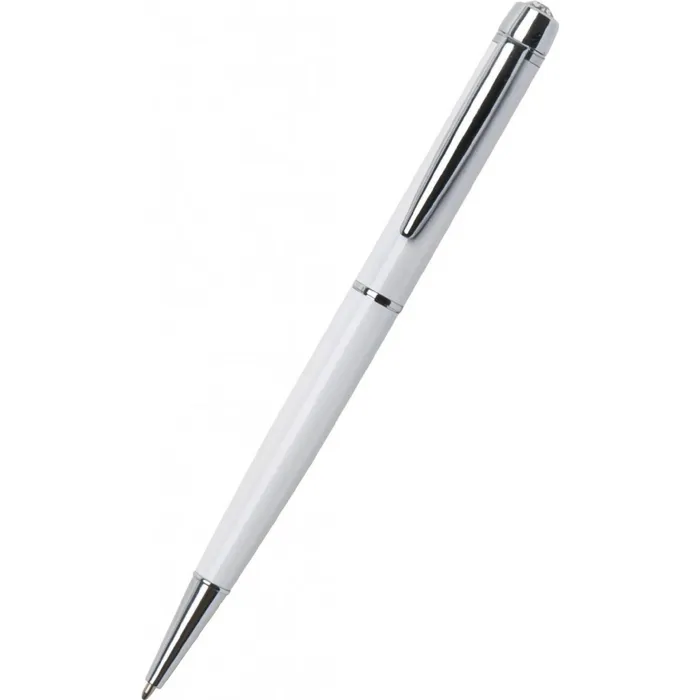 Hauptproduktbild Kuličkové pero s bílými krystaly "Lily Pen-MADE WITH SWAROVSKI ELEMENTS", bílá, 13 cm,