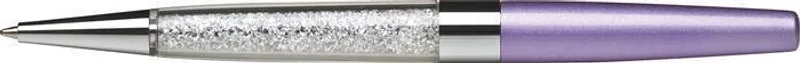 Hauptproduktbild Kuličkové pero s bílými krystaly v dolní části "MADE WITH SWAROVSKI ELEMENTS", světle fial