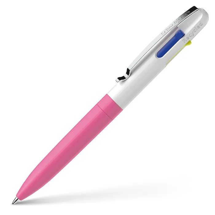 Hauptproduktbild Kuličkové pero Schneider Take 4 Neon - neonově růžová/bílá