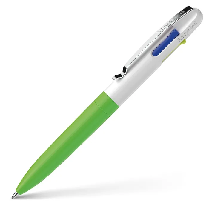 Hauptproduktbild Kuličkové pero Schneider Take 4 Neon - neonově zelená/bílá