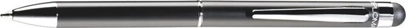 Hauptproduktbild Kuličkové pero "Stylus Pen", černé tělo, 1mm, modré, DIPLOMAT