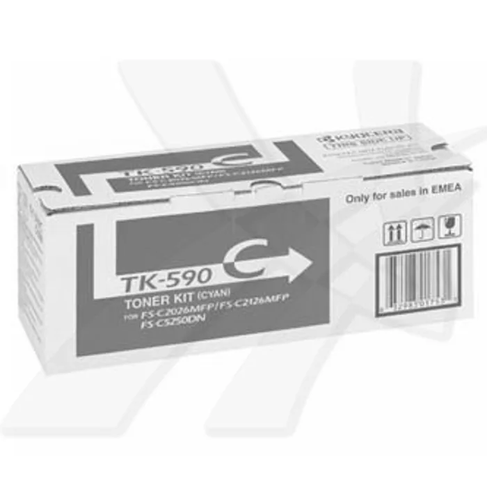 Hauptproduktbild Kyocera originální toner TK590C, cyan, 5000str., 1T02KVCNL0, Kyocera FS-C 2026, 2126MFP,