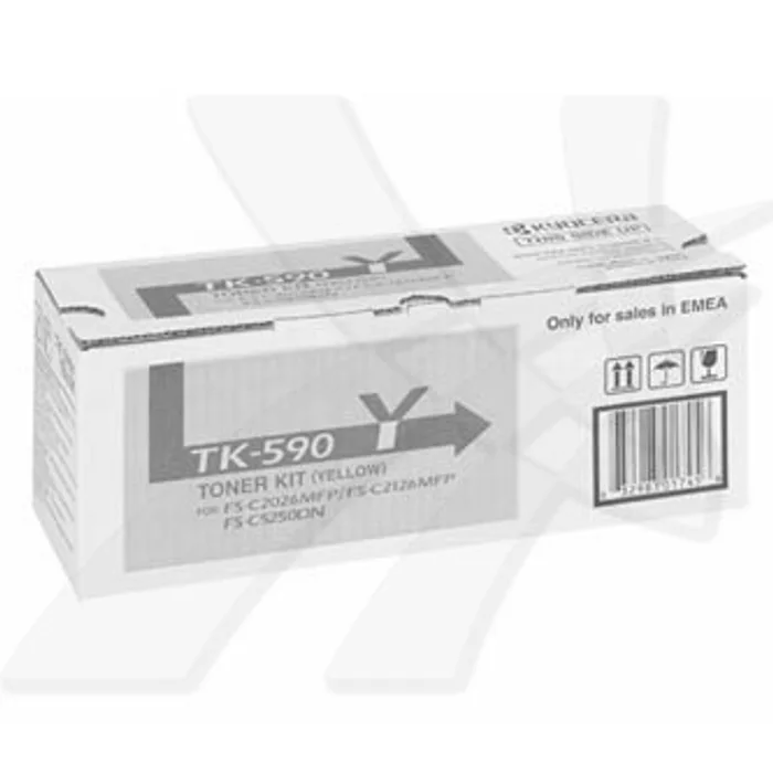 Hauptproduktbild Kyocera originální toner TK590Y, yellow, 5000str., 1T02KVANL0, Kyocera FS-C 2026, 2126MFP