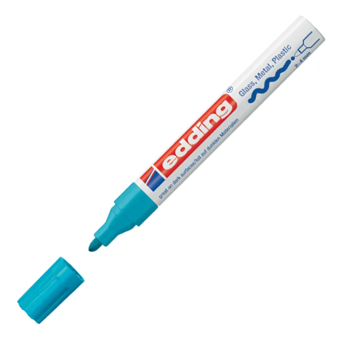 Hauptproduktbild Lakový popisovač "750", světle modrá, 2-4mm, EDDING