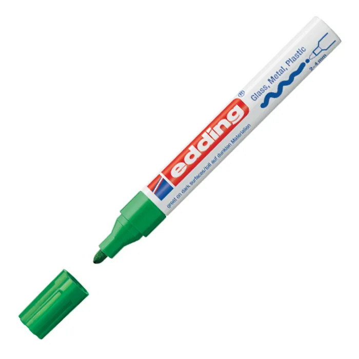 Hauptproduktbild Lakový popisovač "750", zelená, 2-4mm, EDDING