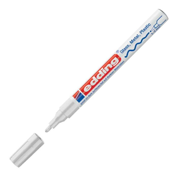 Hauptproduktbild Lakový popisovač "751", bílá, 1-2mm, EDDING