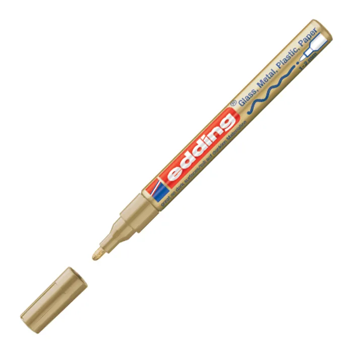 Hauptproduktbild Lakový popisovač "751", zlatá, 1-2mm, EDDING