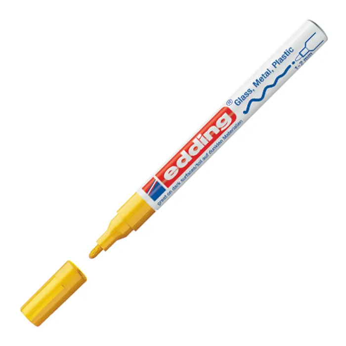 Hauptproduktbild Lakový popisovač "751", žlutá, 1-2mm, EDDING