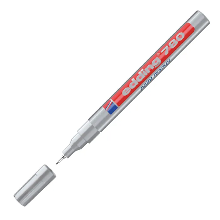 Hauptproduktbild Lakový popisovač "780", stříbrná, 0,8mm, EDDING