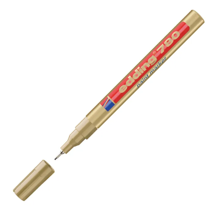Hauptproduktbild Lakový popisovač "780", zlatá, 0,8mm, EDDING