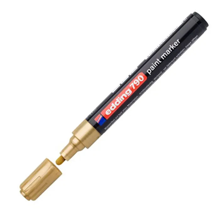 Hauptproduktbild Lakový popisovač "790", zlatá, 2-3mm, EDDING