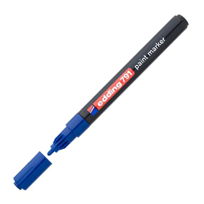 Hauptproduktbild Lakový popisovač "791", modrá, 1-2mm, EDDING