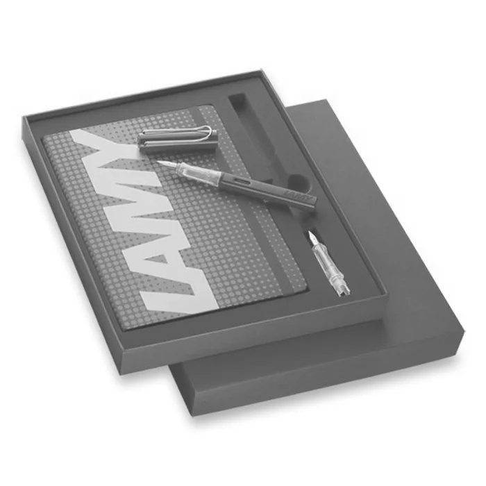 Hauptproduktbild Lamy AL-star Glossy Red plnicí pero, dárková sada se zápisníkem