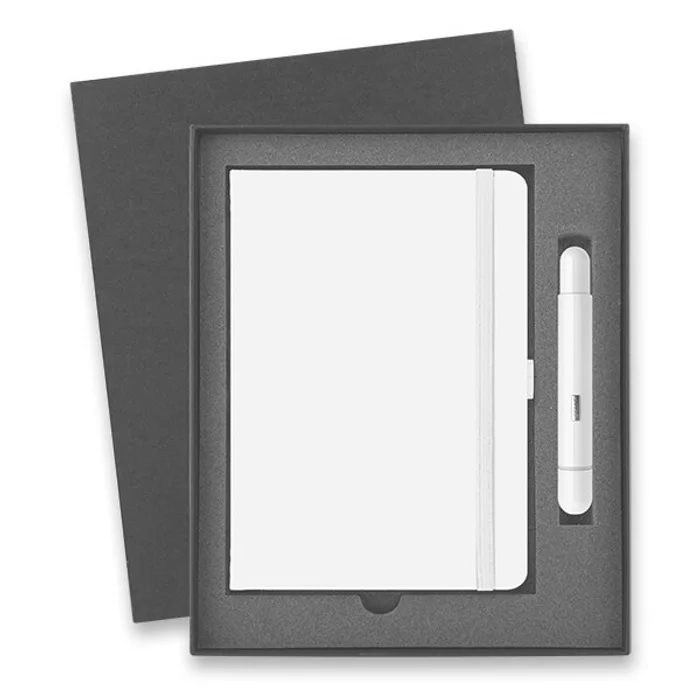 Hauptproduktbild Lamy Pico Shiny White kapesní kuličková tužka, dárková sada se zápisníkem