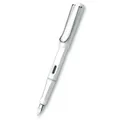 Lamy Safari glänzend weiße EF-Feder