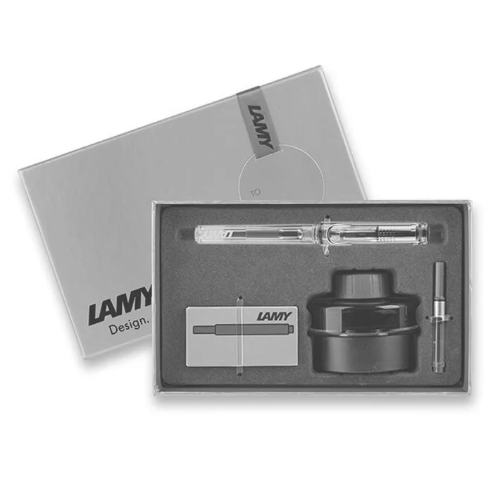 Hauptproduktbild Lamy Vista Transparent plnicí pero, dárková kazeta s konvektorem, inkoustem a bombičkami