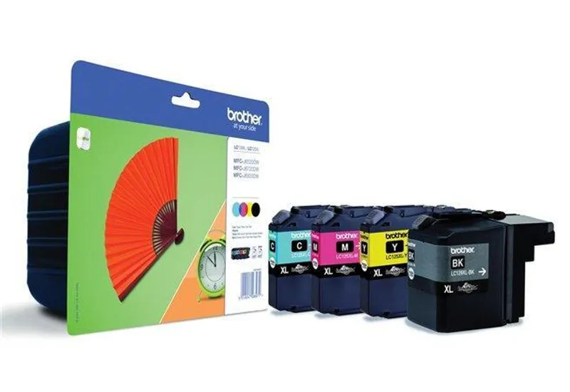 Hauptproduktbild LC129B/LC125CMY multipack pro MFC-J6520 tiskárnu, BROTHER bk+c+m+y, 1*2400 st., 3*1200 st.