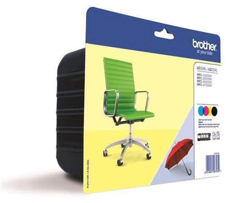 Hauptproduktbild LC229XLB+LC225XLCMY Inkjet cart. pro multipack MFC-J4420DW, BROTHER b+c+m+y, 1*2400 str.,3