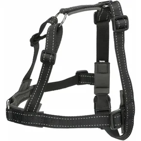 Lead'n'Walk Soft-Trainingsgeschirr – schwarz M-L: Brustumfang: 55–90 cm/25 mm