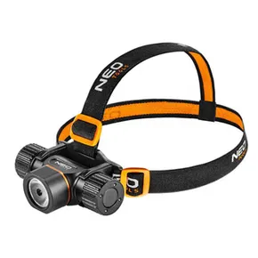 LED-Stirnlampe, 1x4000 mAh, schwarz, IPX4, 5 Funktionen, Leistung 20 W
