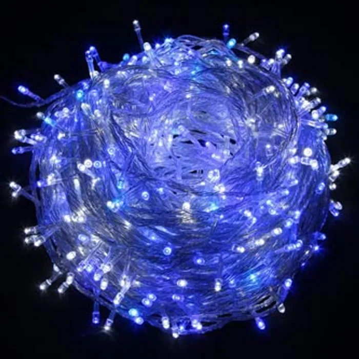 Hauptproduktbild LED osvětlení, řetěz, 10m, 220-240 V (50-60Hz), 6W, modrá, transparentní kabel, 30000h, 1