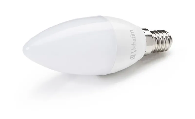 Hauptproduktbild LED žárovka, teplá bílá, Classic B - svíčka, E14,  3,1W, 2700K, 250lm, VERBATIM