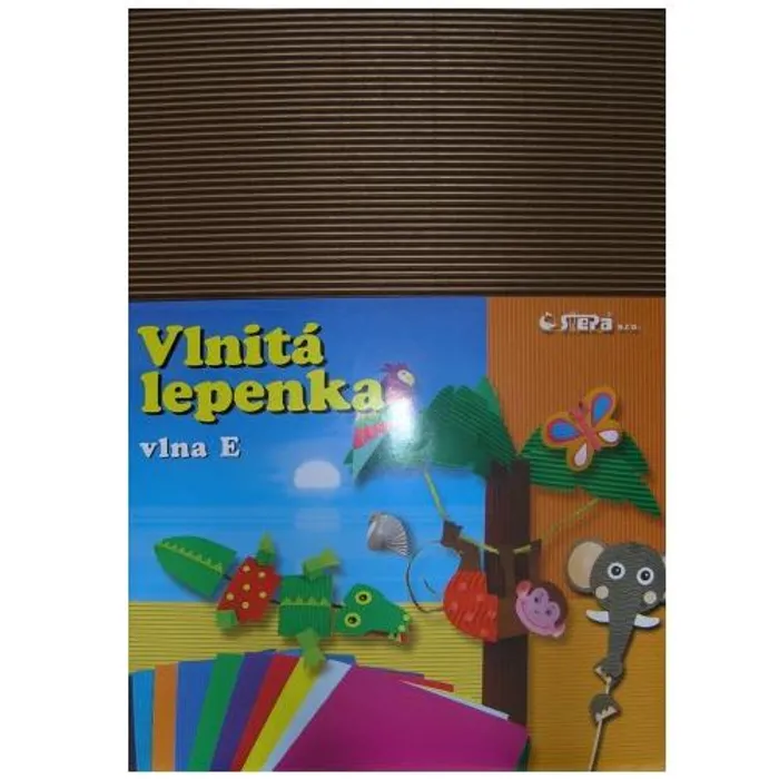 Hauptproduktbild Lepenka E-Welle 260g 34,5 x 24,5cm rovná-hnědá 10 listů
