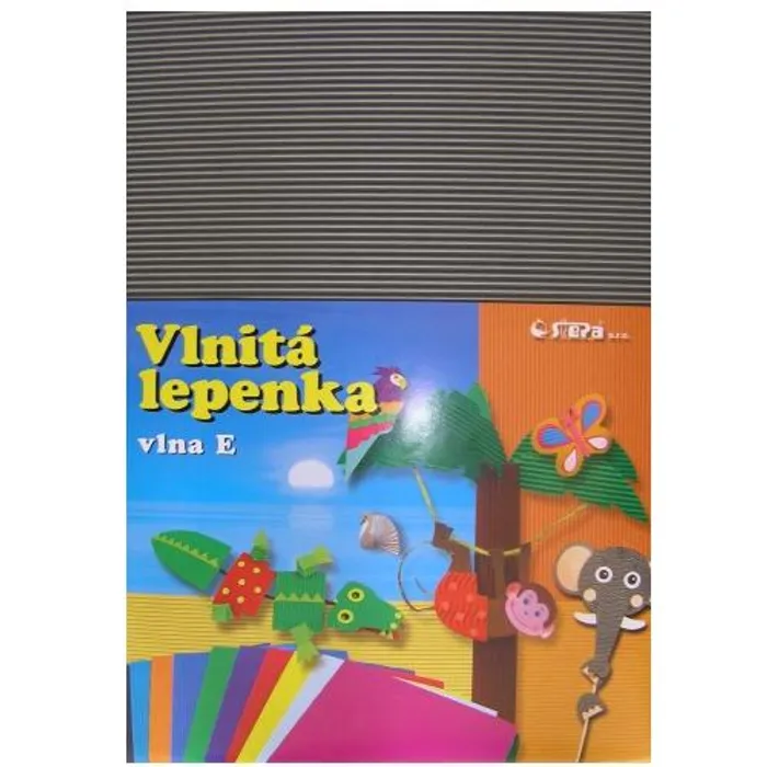 Hauptproduktbild Lepenka E-Welle 260g 34,5 x 24,5cm rovná-šedá 10 listů