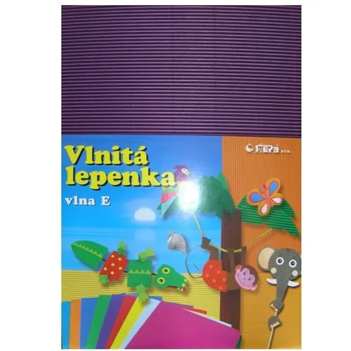 Hauptproduktbild Lepenka E-Welle 260g 34,5 x 24,5cm rovná-violet 10 listů