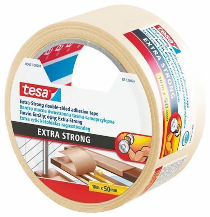 Hauptproduktbild Lepicí páska "Extra Strong", oboustranná, extra silná, 50 mm x 10 m, TESA
