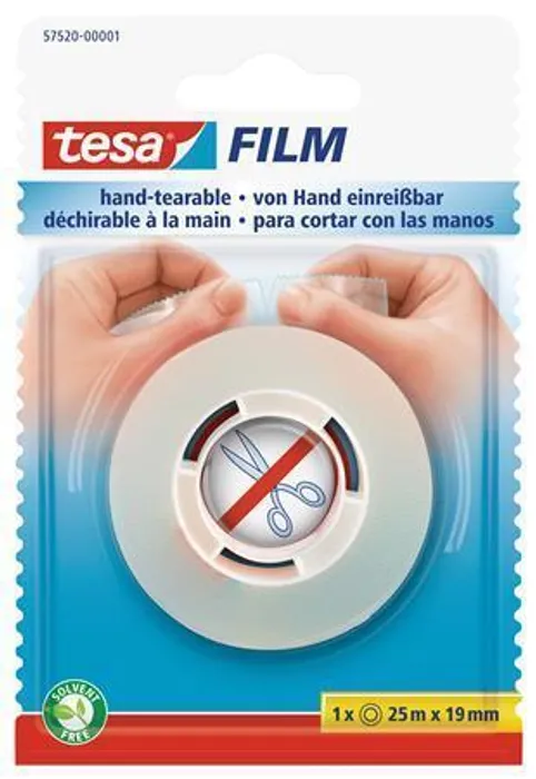 Hauptproduktbild Lepicí páska "Tesafilm 57520", průhledná, 19 mm x 25 m, TESA