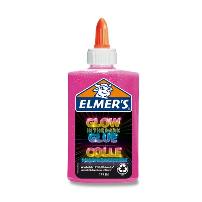 Hauptproduktbild Lepidlo ELMER´S Glow in Dark Glue 147 ml,růžové
