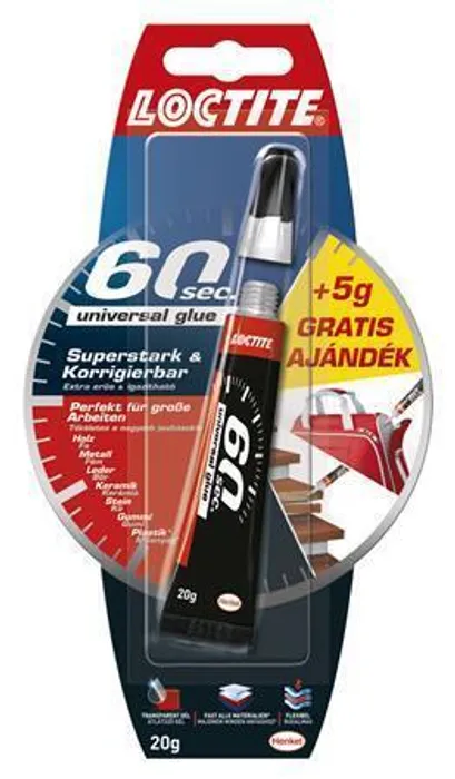 Hauptproduktbild Lepidlo "Loctite 60 sec.", 20 g, univerzální, HENKEL
