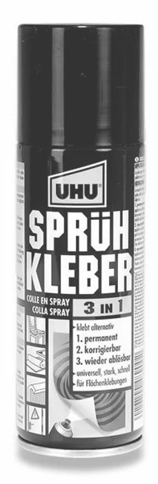 Hauptproduktbild Lepidlo UHU Spray 3 in 1 200 ml