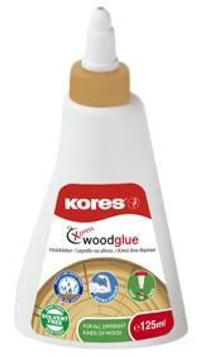 Hauptproduktbild Bílé lepidlo na dřevo Kores Wood Glue 125 ml, rychlouzávěr