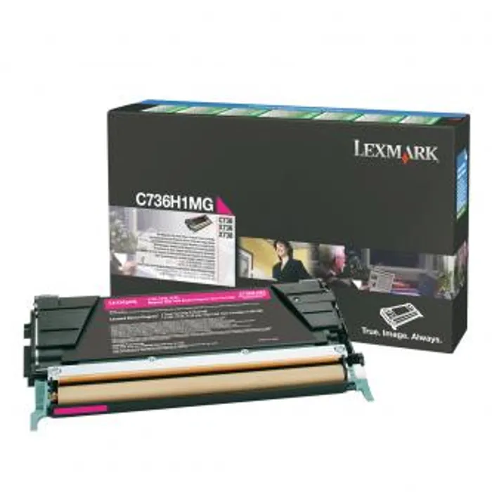Hauptproduktbild Lexmark originální toner C736H1MG, magenta, 10000str., high capacity, return, Lexmark C73