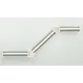 Kletterwand-Set 2, 3 Pfosten, 195 x 78 cm, weiß/grau