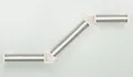 Kletterwand-Set 2, 3 Pfosten, 195 x 78 cm, weiß/grau