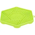 Weiteres Produktbild Lick'n'Snack HEXAGON mit Saugnäpfen - Matte zum langsamen Füttern, 17 cm, TPR/Kunststoff, grün