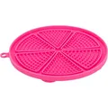 Lick'n'Snack CIRCLE mit Saugnäpfen - Matte zum langsamen Füttern, 18 cm, TPR/Kunststoff, rosa