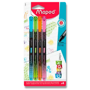 Liner Maped Graph´Peps Deco 4 Stück, Pastellfarben