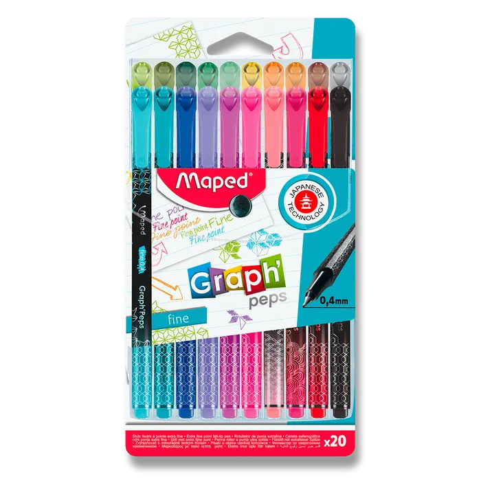 Hauptproduktbild Liner Maped Graph´Peps Deco sada 20 barev