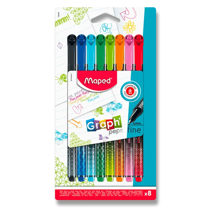 Hauptproduktbild Liner Maped Graph´Peps Premium - sada, 8 ks