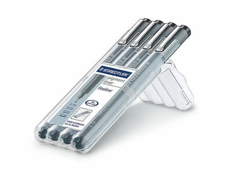 Hauptproduktbild Liner "Pigment Liner", sada, černá, STAEDTLER