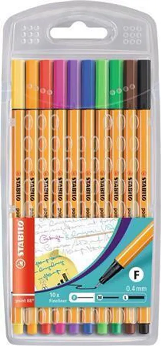 Hauptproduktbild Liner "Point 88", 10 barev, 0,4mm, STABILO