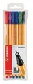 Liner „Point 88“, 6 Farben, 0,4mm, STABILO