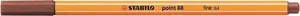 Liner „Point 88“, Braun (Sienna), 0,4 mm, STABILO